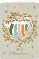 Weihnachtskarte mit Kuvert - Fröhliche Weihnachten (Kugel) | Box | 4 S. | 2024