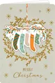 Weihnachtskarte mit Kuvert - Fröhliche Weihnachten (Kugel)