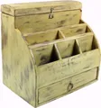 Vintage Schreibtisch Ordner, Schreibtisch Ablage - weiß Modell 1 - 30*30*20 cm