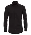 Venti Businesshemd Uni Body Fit Schwarz 42