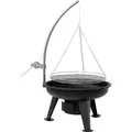 BBQ-Toro Schwenkgrill mit Grillrost Ø 64 cm | Holzkohlegrill, Feuerschale - Schwarz