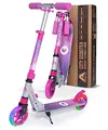 Apollo Skyracer City Roller mit LED Leuchträdern, Roller für Kinder ab 6 Jahre, City-Scooter mit Federung, Tretroller für Kinder und Teens, klappbar und höhenverstellbar