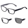 infactory Sonnen Lesebrille: Selbsttönende Lesebrille mit UV-Schutz 400, +1,0 Dioptrien (Selbsttönende Brille, Lese-Brillen, Tönung)