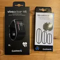 GARMIN vivoactive HR GPS Smartwatch Sport-/Fitnessuhr SCHWARZ XL +Fahrradzubehör