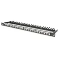 DIGITUS Professional Keystone Patchpanel modular 19", 0.5HE, schwarz, 24-Port
