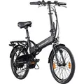 Zündapp Z101 E-Faltrad, 20 Zoll, schwarz  (Schwarz)
