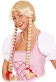 Lisl blond Perücke Karneval Fasnacht Orlob Fasching Accessoire Lange Zöpfe