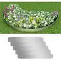 vidaXL Rasenkante, Flexible Rasenkante 5-er Set Verzinkter Stahl 100x14 cm