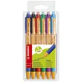 STABILO Druckkugelschreiber pointball, 6er Kunststoff-Etui