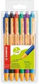 STABILO Pointball Kugelschreiber 6 Farben Strichstärke M 0,5 mm 6er Pack