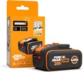 Worx WA3644 20V 4,0Ah Akku PowerShare Pro Li-Ion LED Anzeige original Set NEU