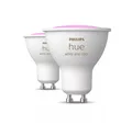 Philips Hue intelligente farbige LED-Glühbirnen GU10 2x4.2W 2000-6500K 2 Stück