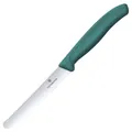 VICTORINOX Frühstücksmesser Swiss Classic silber, grün 6.7834.C1