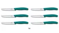 6x VICTORINOX Schweiz Tomatenmesser Allzweckmesser Frühstücksmesser GRÜN 11 cm