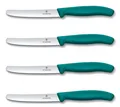 4er Set Victorinox Schweiz Tomatenmesser Küchenmesser Brötchenmesser 11 cm GRÜN