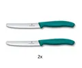 2er Set Victorinox Schweiz Tomatenmesser Küchenmesser Messer 11 cm GRÜN