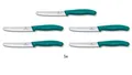 5er Set Victorinox Schweiz Tomatenmesser Küchenmesser Brötchenmesser GRÜN 11 cm