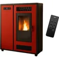 Sannover Luft- Pelletofen Slim Astral 12,2 kW Bordeaux