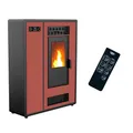 Sannover Air Slim Astral Pelletofen 12,2 kW Bordeaux