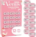 Gillette Damenrasierklingen Venus ComfortGlide Spa Breeze , 12 Ersatzklingen