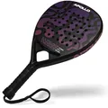 Apollo Padel Schläger - Padelschläger für Anfänger und Fortgeschrittene, Carbon-Schläger für Damen und Herren 12 k lila/pink