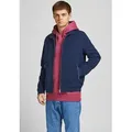 Jack & Jones Blouson JJERUSH Stylisch, funktional, ideal für Herbst, pflegeleicht mit stylischem Stehkragen blau L (52)