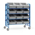 Fetra Montagewagen Baukasten-System 4 neigbare Böden 300kg mit Kästen