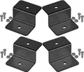4er Set Alu Z-Winkel Befestigungswinkel schwarz PV Solarmodule Halterung Wand Dachmontage