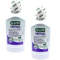 2x GUM Ortho Mundspülung 2x 300 ml Zahnspangen Zahnpflege