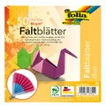 folia 499/1515 - Faltblätter Duocolor, 15 x 15 cm, 80 g/qm, 50 Blatt sortiert in