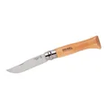 Opinel Taschenmesser No 08, Buche, rostfrei, INOX