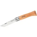 Opinel No 8 - Taschenmesser mit 8,5 cm Sandvikstahlklinge und Buchenholzgriff