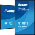 iiyama LH4375UHS-B2AG 43 Zoll 3840x2160 UHD IPS-Panel Haze 25% 500cd/m im Quer- und Hochformat (LH4375UHS-B2AG)