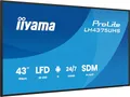 iiyama Prolite LH4375UHS-B2AG 43' 4K Digital Signage Display mit 24/7 Betriebszeit, Android OS, Signal FailOver-Funktion und einem Intel® SDM-Steckplatz
