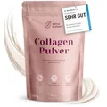 NovaNature Kollagen Pulver 300g Monatspackung - Hochverfügbares Collagen Hydrolysat Peptide Typ 1, 2 und 3 - Geschmacksneutral, Weidehaltung, Biometrisches Kollagen - Sehr Gute Löslichkeit