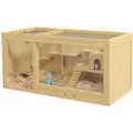 PawHut Hamsterkäfig 100 cm mit Schaukeln Leitern
