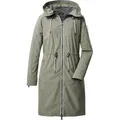 Funktionsmantel "GS 34 WMN CT", Damen, Gr. 42, grün (helloliv), 100% Polyester, G.I.G.A. DX BY KILLTEC, sportlich, Mäntel