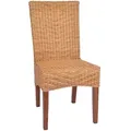 MiaMöbel Esszimmerstuhl 46x98x45 cm Modern Rattan Honig - Hellbraun