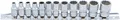 BGS 2755 Steckschlüssel-Einsatz-Satz Zwölfkant | Antrieb Innenvierkant 6,3 mm (1