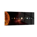 Wandbilder 100x40cm Glasbild Sonnensystem Planeten Kosmos Bilder Art Wanddeko