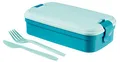 Curver 6302082 Lunch & Go Futternapf, Kunststoff, 23 x 12 x 7 cm, Blau