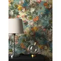 Newroom Vliestapete, Blumentapete Grün Bunt Wallpaper Floral Blumen Tapete Pflanzen Wohnzimmer Schlafzimmer Büro Flur grün