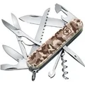 Victorinox, Taschenmesser, Huntsman, 91 mm, Desert Camouflage, Blister (15 Funktionen, Klinge, Korkenzieher, Dosenöffner, Klinge)