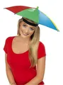 Smiffys Kostüm Sonnenschirm-Hut, Wetterfestes Accessoire für Straßenkarneval, Festival oder beim Ange