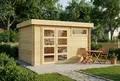 Alpholz Gartenhaus Holz Leandro, BxT: 394x268 cm, in Naturbelassen Inkl. Fußboden mit 28mm Wandstärke