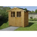WEKA Gartenhaus "316 Gr.1", Holz, BxHxT: 240 x 221 x 148 cm (Außenmaße inkl. Dachüberstand) - beige