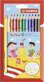 Stabilo® 203/12-01 Dreikant-Buntstift Trio® - dick, Kunststoffetui mit 12 Stifte