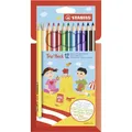 STABILO Trio dick Buntstifte 12er Pack Dreikant-Buntstift 12 verschiedene Farben