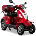 Rolektro, E-Quad 25, Rot, 60V-20Ah Bleigel Akkus, 1000 Watt - Rot
