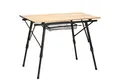 Skandika Campingtisch Alu Falttisch Jamsa, Klapptisch mit Netzablage, höhenverstellbar (10-fach höhenverstellbar, Tragetasche), leicht, 70 x 70 x 70/85 cm, bis 30 kg belastbar, wetterfest, Garten